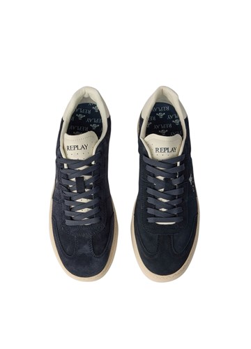 Replay PLAYME MIX TAMNOPLAVE TENISICE OD BRUŠENE KOŽE - 4