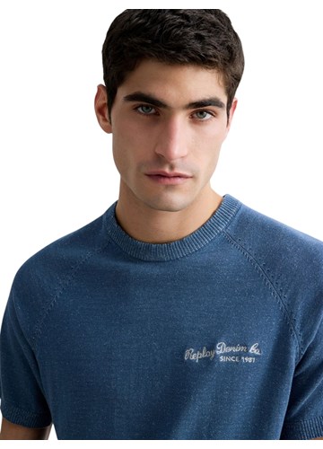 Replay PLETENA MAJICA KRATKIH RUKAVA S VEZOM - 5