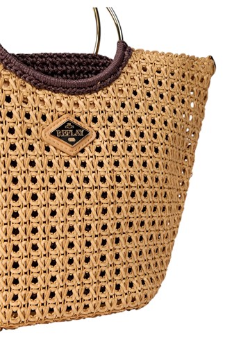 Replay PLETENA TORBA S OKRUGLOM RUČKOM - 7