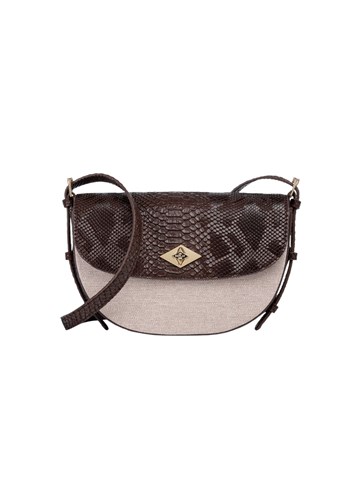 Replay POLUKRUŽNA TORBICA OD PLATNA S UZORKOM GUŠTERA - 1