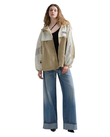 Replay predimenzionirana jakna od zgužvanog najlona