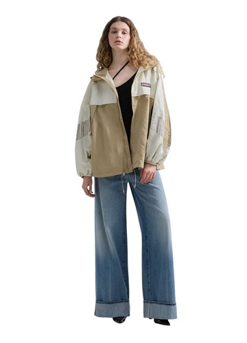 Replay PREDIMENZIONIRANA JAKNA OD ZGUŽVANOG NAJLONA - 1