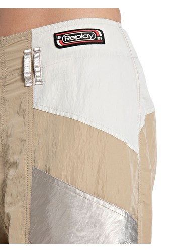 Replay PREDIMENZIONIRANE HLAČE OD ZGUŽVANOG NAJLONA - 5