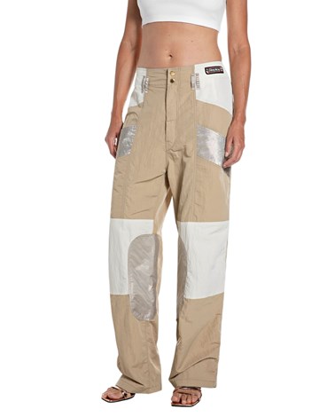 Replay predimenzionirane hlače od zgužvanog najlona