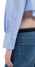 PRUGASTA CROPPED KOŠULJA S DUGIM RUKAVIMA  - 6