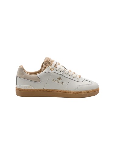 Replay pyper w soft tenisice s detaljem od krzna