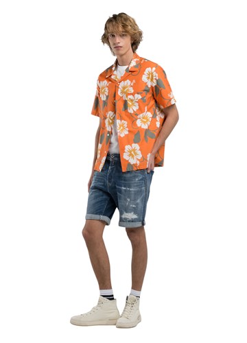 Replay RBJ.981 TAPERED FIT KRATKE JEANS HLAČE MA981Q 141860R - 1