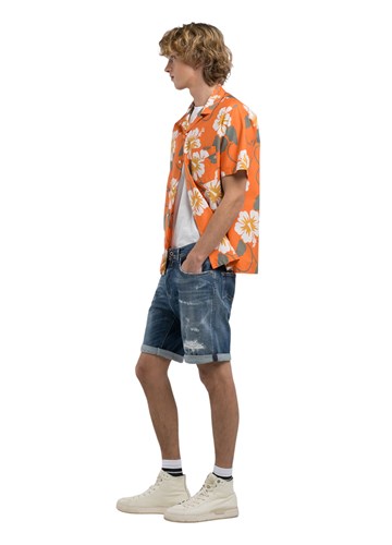 Replay RBJ.981 TAPERED FIT KRATKE JEANS HLAČE MA981Q 141860R - 4
