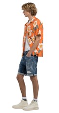 RBJ.981 TAPERED FIT KRATKE JEANS HLAČE MA981Q 141860R - 4