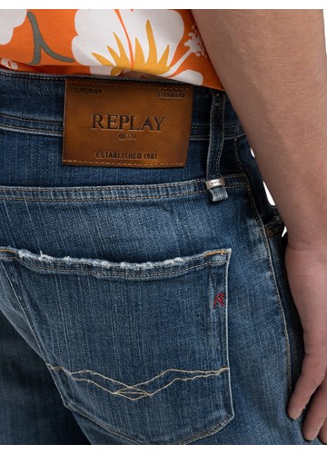 Replay RBJ.981 TAPERED FIT KRATKE JEANS HLAČE MA981Q 141860R - 7