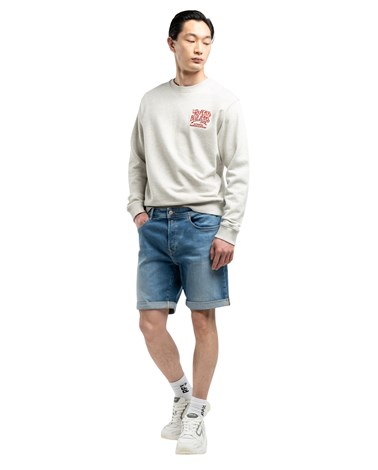 Replay rbj.981 tapered fit kratke jeans hlače ma981y 573 844