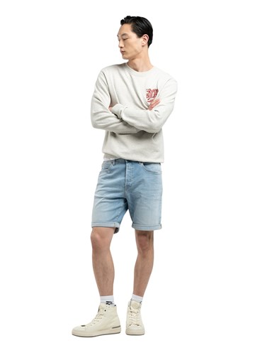 Replay RBJ.981 TAPERED FIT KRATKE JEANS HLAČE MA981Y 573 846 - 1