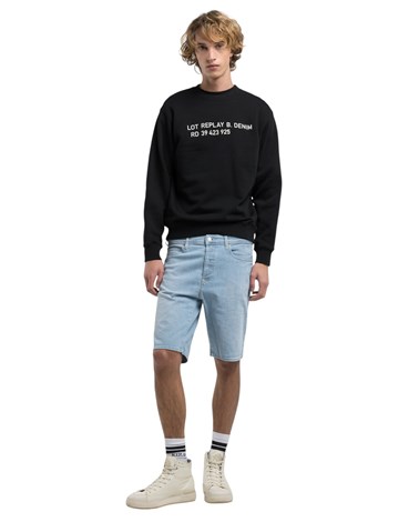 Replay rbj.981 tapered fit kratke jeans hlače ma981y 685 868