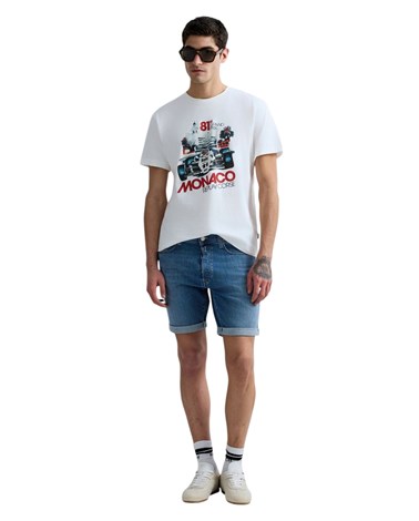 Replay rbj.981 tapered fit kratke jeans hlače ma981y 685 194