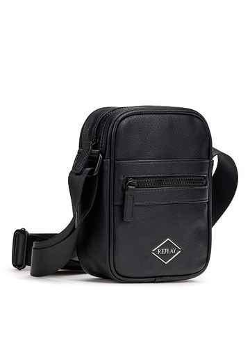 Replay MINI CRNA TORBICA S DIJAMANTNIM LOGOTIPOM - 2