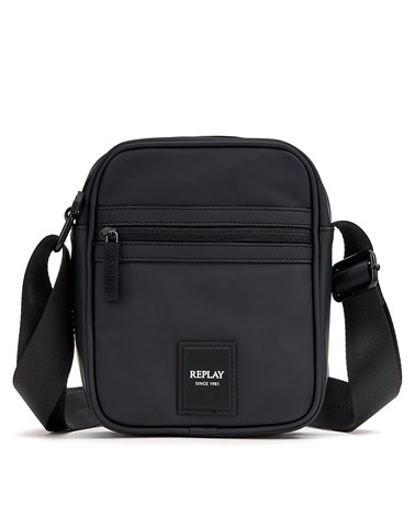 Replay mini pravokutna torbica u mat crnoj boji