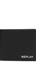 KOŽNI NOVČANIK S METALIZIRANIM NATPISOM REPLAY - 1