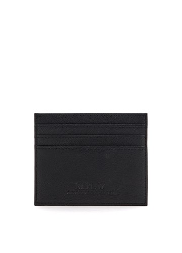 Replay KOŽNI DRŽAČ KARTICA S METALIZIRANIM NATPISOM REPLAY - 2