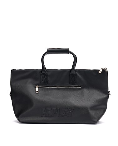 Replay crna vikend torba s natpisom replay