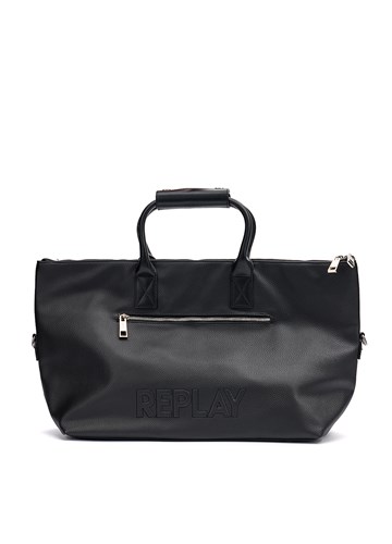 Replay CRNA VIKEND TORBA S NATPISOM REPLAY - 1