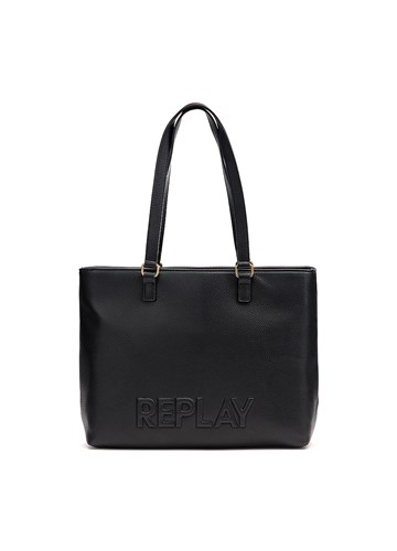 Replay CRNA SHOPPER TORBA S LOGOTIPOM REPLAY - 1