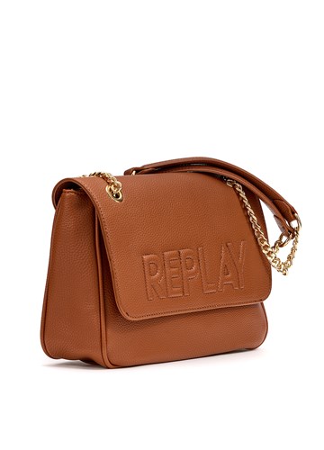 Replay SMEĐA TORBA NA PREKLOP S UŠIVENIM LOGOTIPOM - 2