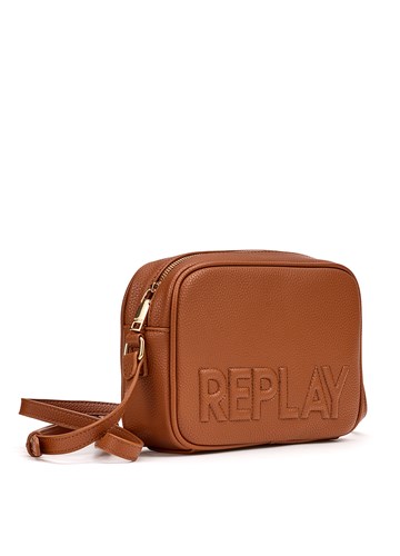 Replay SMEĐA PRAVOKUTNA TORBICA S UŠIVENIM LOGOTIPOM - 2