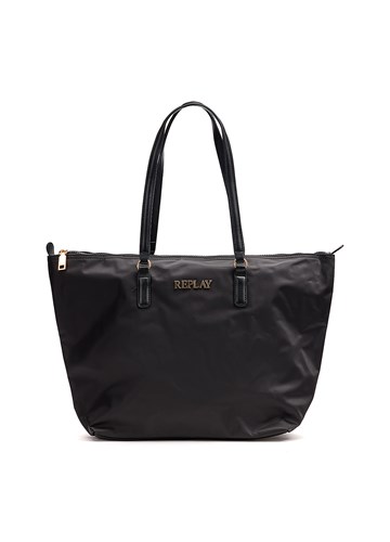 Replay CRNA SHOPPER TORBA OD NAJLONA - 1