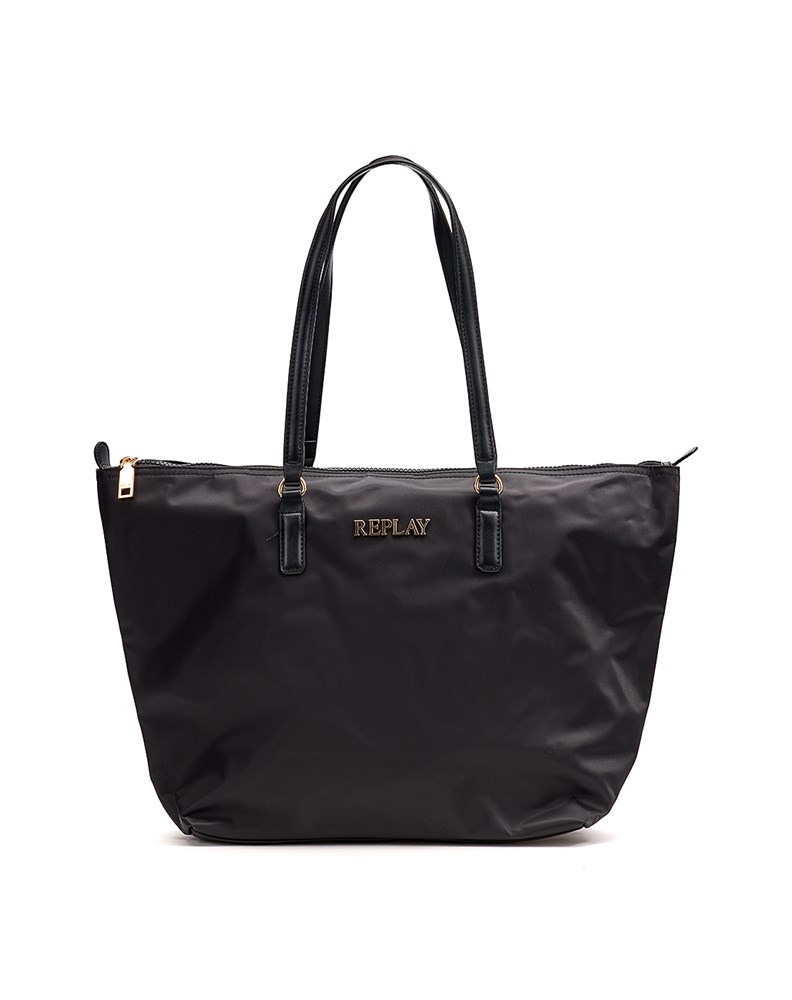 Replay CRNA SHOPPER TORBA OD NAJLONA - 1