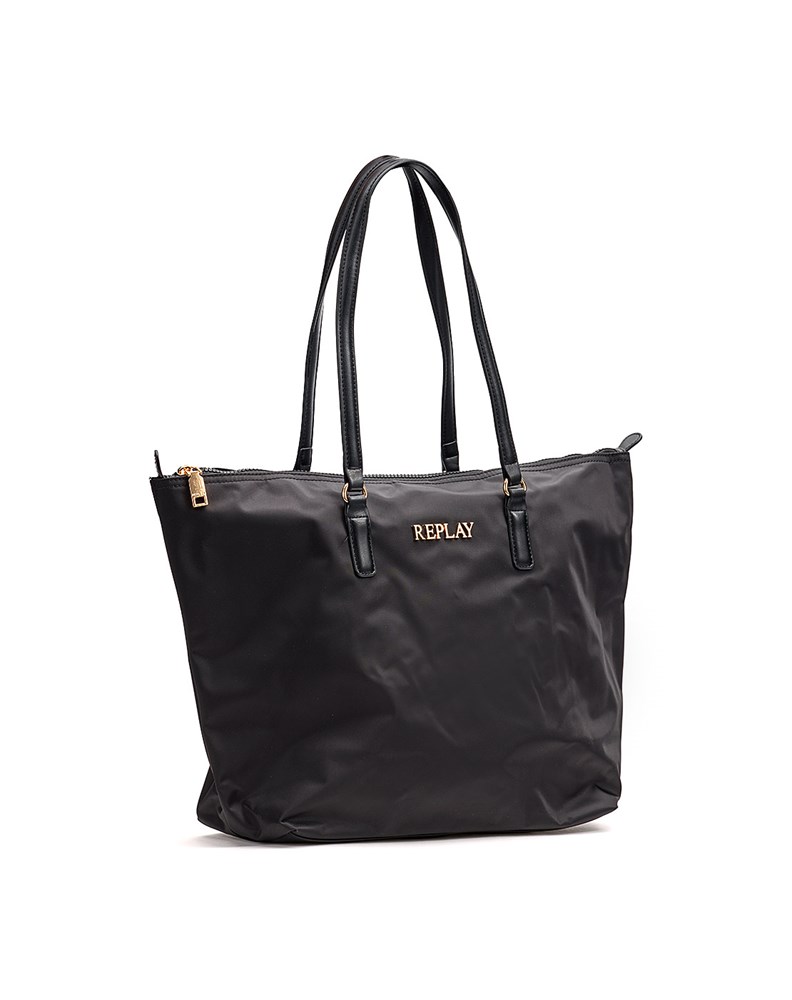 Replay CRNA SHOPPER TORBA OD NAJLONA - 2
