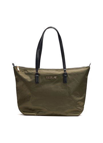 Replay ZELENA SHOPPER TORBA OD NAJLONA - 1