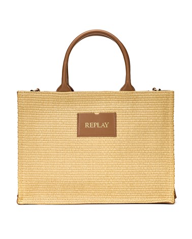 Replay replay ženska shopper torba od rafije