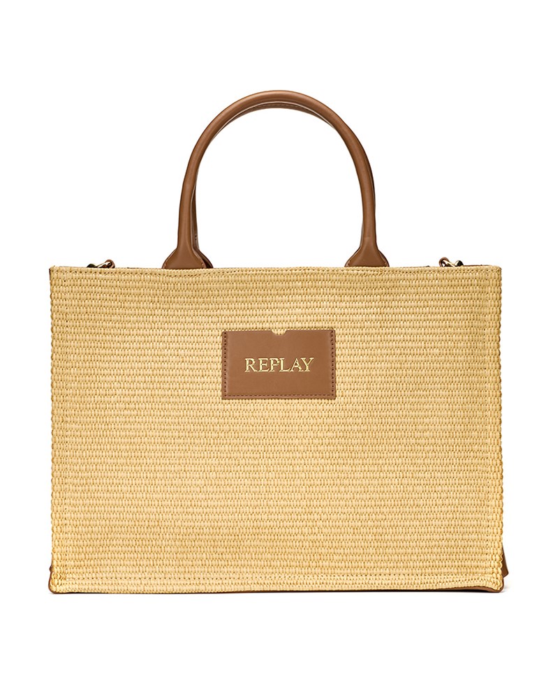 Replay REPLAY ŽENSKA SHOPPER TORBA OD RAFIJE - 1