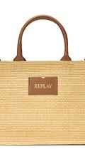 REPLAY ŽENSKA SHOPPER TORBA OD RAFIJE - 1
