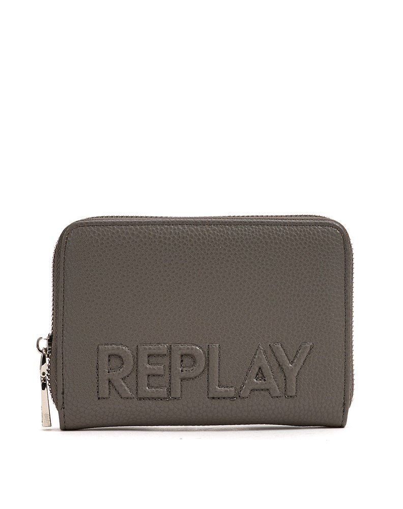 Replay MINI SIVI NOVČANIK S UŠIVENIM LOGOTIP NATPISOM - 1