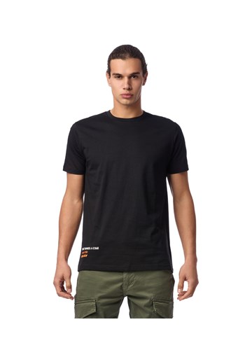 Replay CRNA MAJICA KRATKIH RUKAVA S MINI NATPISOM - 2