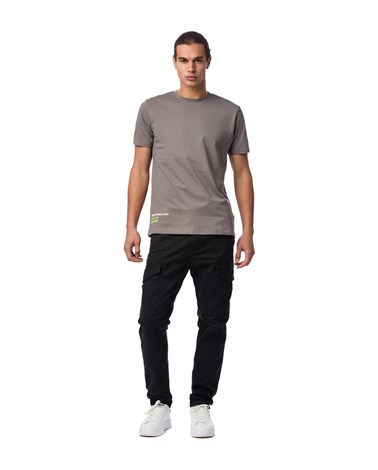 Replay siva majica kratkih rukava s mini natpisom