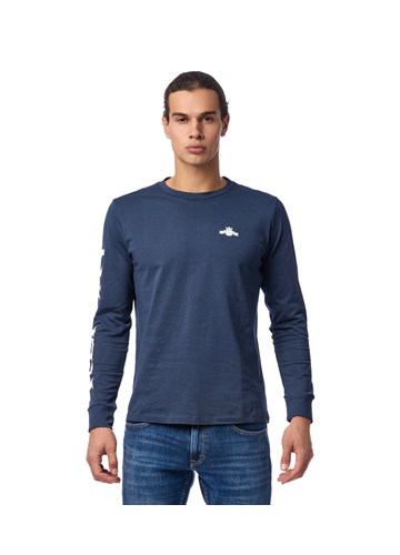 Replay PLAVA MAJICA S MAXI NATPISOM REPLAY NA RUKAVU - 2