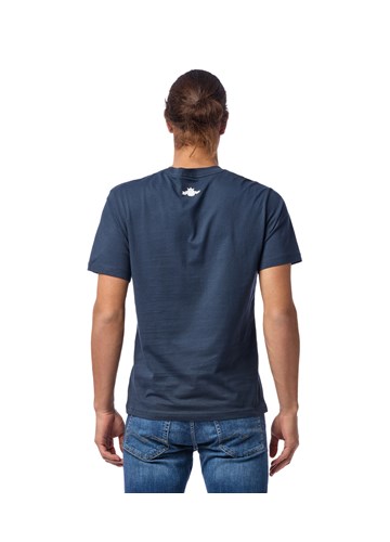 Replay PLAVA MAJICA S CLASSIC NATPISOM REPLAY - 4