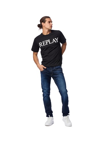 Replay CRNA MAJICA S CLASSIC NATPISOM REPLAY - 1