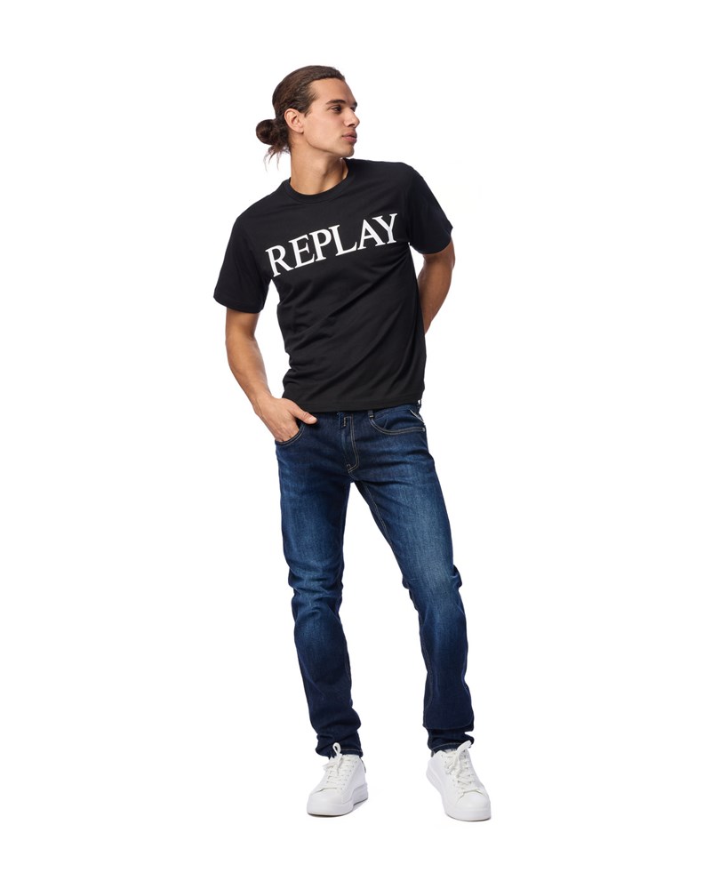 Replay CRNA MAJICA S CLASSIC NATPISOM REPLAY - 1