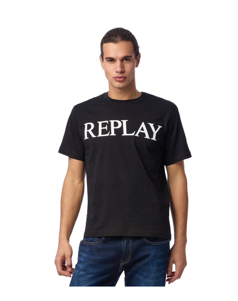 Replay CRNA MAJICA S CLASSIC NATPISOM REPLAY - 2