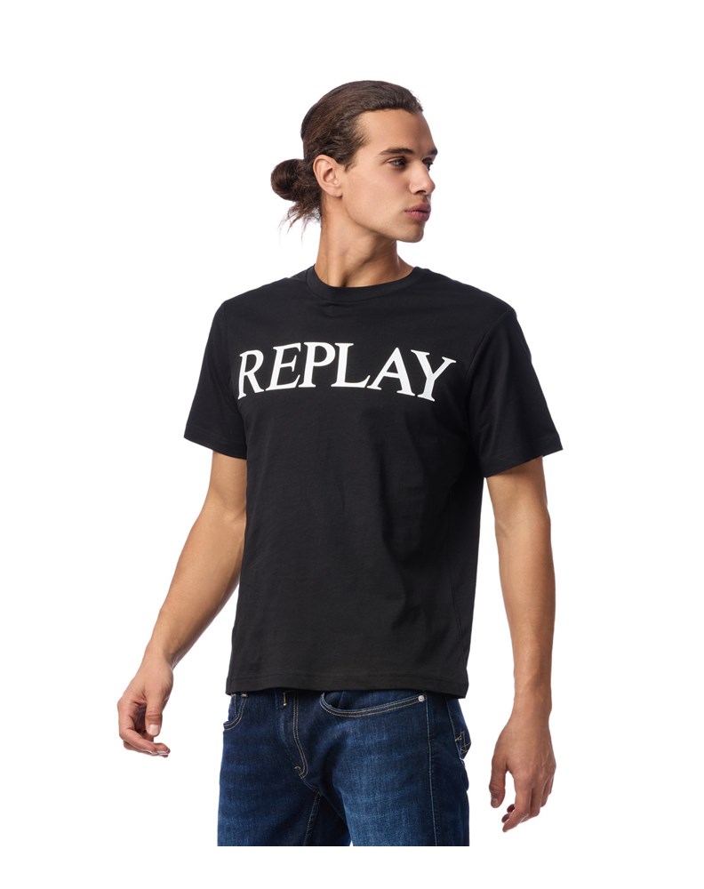 Replay CRNA MAJICA S CLASSIC NATPISOM REPLAY - 3