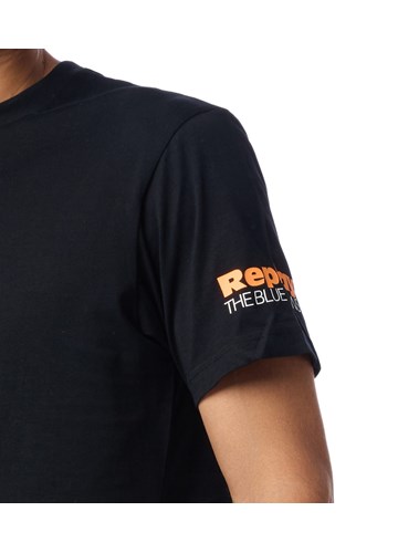 Replay CRNA MAJICA KRATKIH RUKAVA REPLAY BLUE JEANS - 5