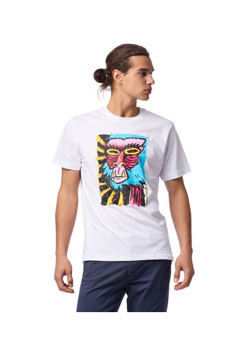 Replay BIJELA MAJICA S POP ART PRINTOM - 2