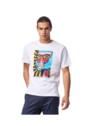 Replay BIJELA MAJICA S POP ART PRINTOM - 3