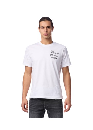 Replay BIJELA MAJICA S NATPISOM U BIKER STILU - 2