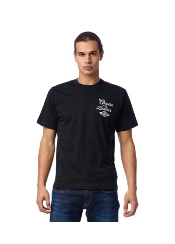 Replay CRNA MAJICA S NATPISOM U BIKER STILU - 2