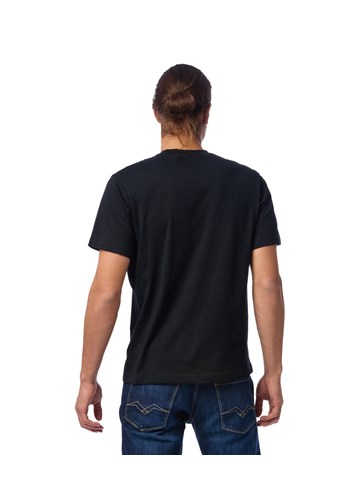 Replay CRNA MAJICA S NATPISOM U BIKER STILU - 4