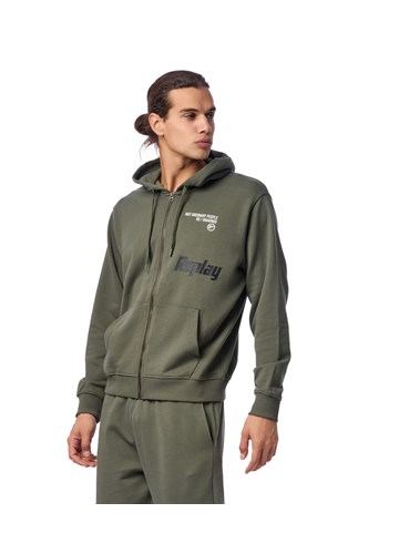 Replay ZELENI HOODIE NOT ORDINARY PEOPLE SA ZIPOM - 3